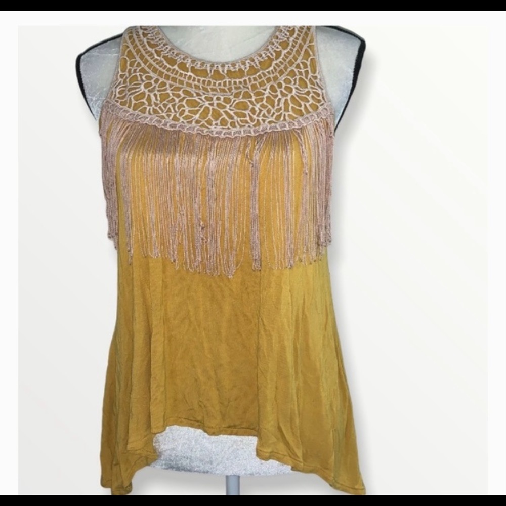 Design History Fringe Tank Top